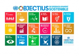 Imatge amb 18 logotips referents a sostenibilitat